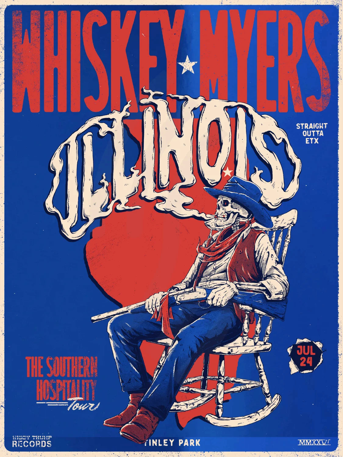 F36 | WHISKEY MYERS | TINLEY PARK IL | BLUE MIRROR | 3DIAMOND