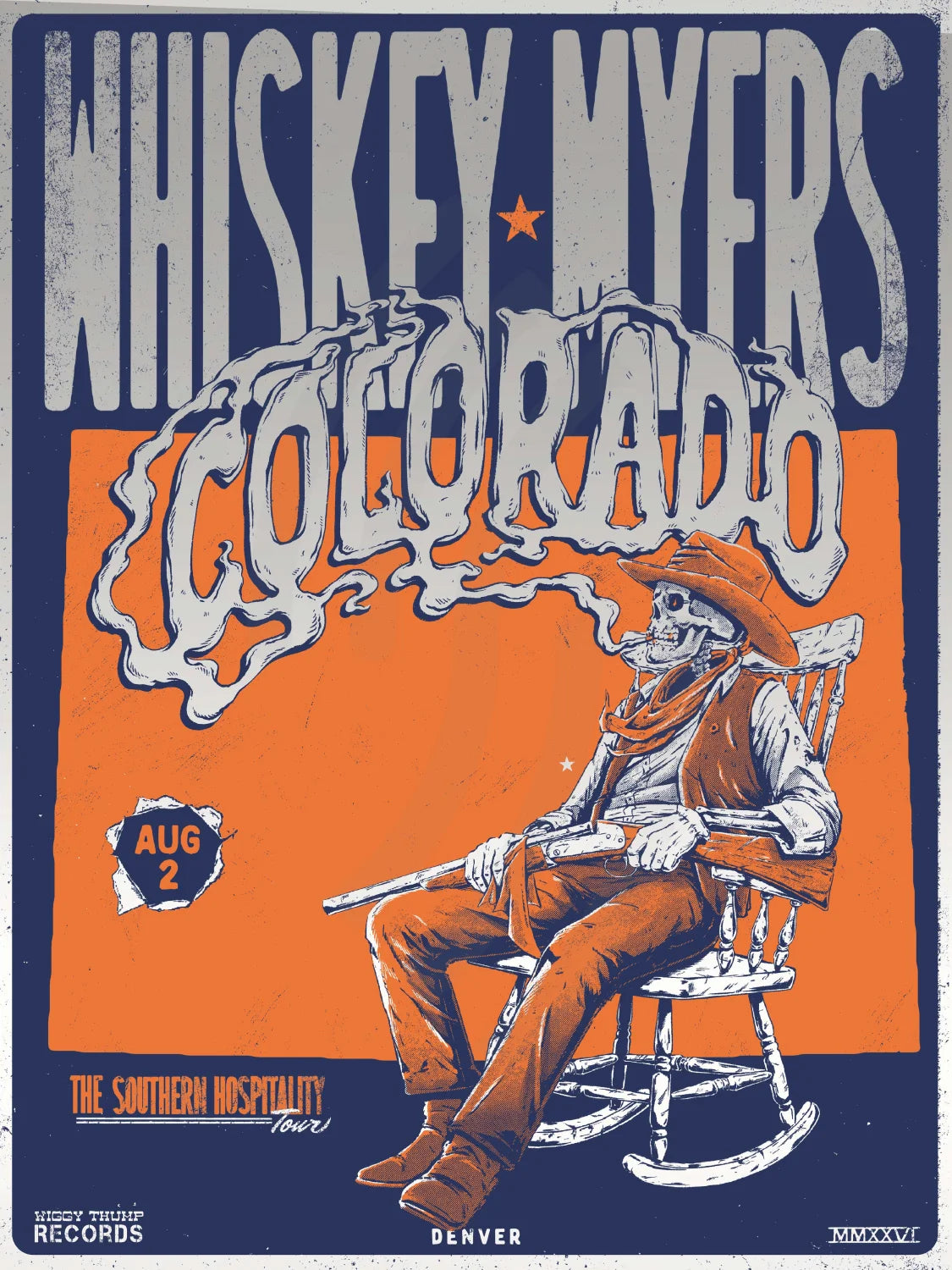 F41 | WHISKEY MYERS | DENVER CO | BRUSHED STEEL | 3DIAMOND