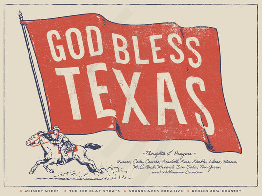 GOD BLESS TEXAS RWB