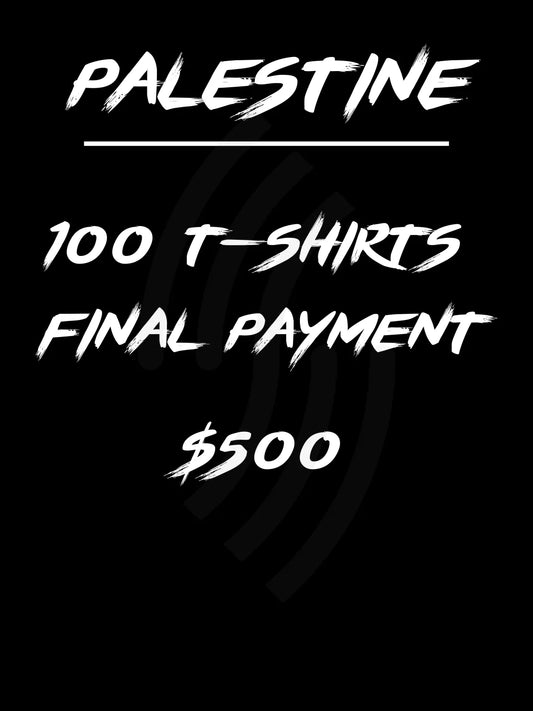 Palestine T-Shirt | Final Payment $500